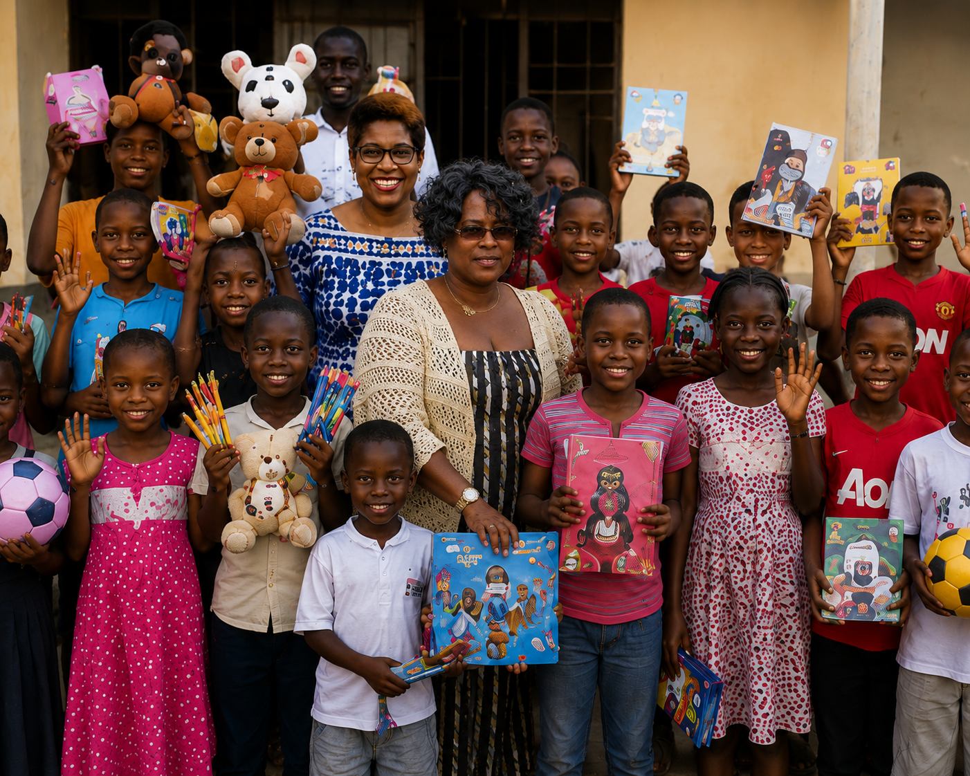 Dinner with Orphans in Kinshasa